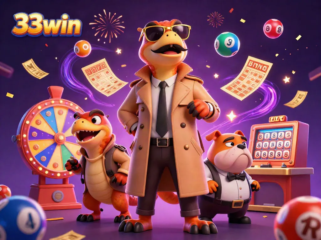 Three raptors in a trench coat amusingly attempting to enter a VIP lounge at 33win casino.