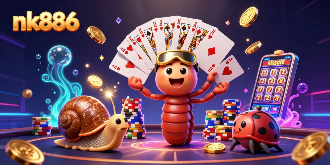 Engage in thrilling gameplay at nk886 with animated characters in a vibrant casino scene.