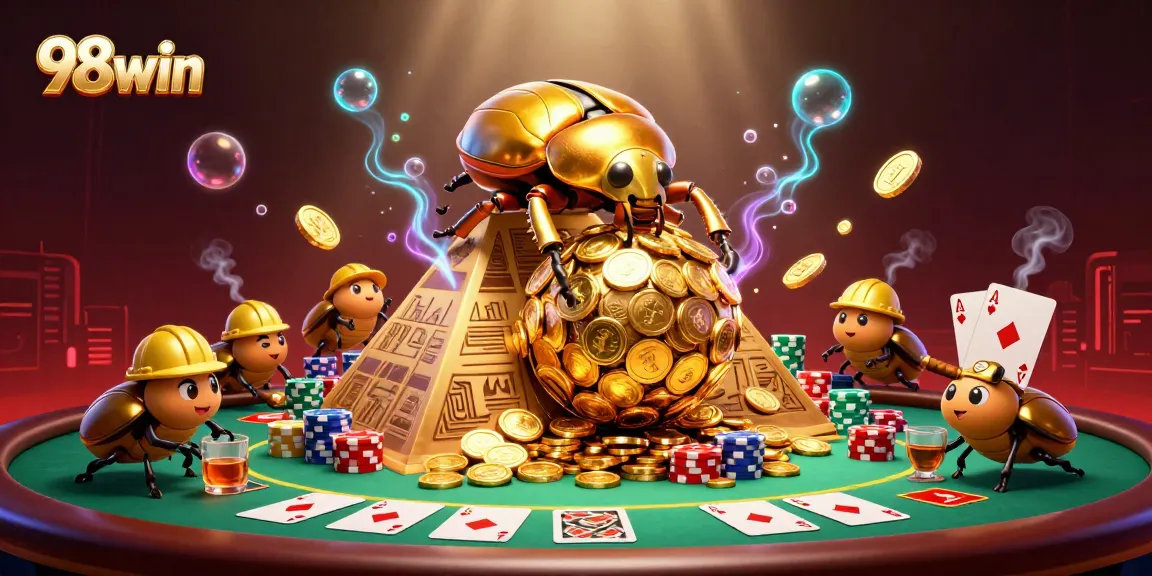 Experience thrilling gameplay at 98win with golden coin adventures and vibrant casino elements.