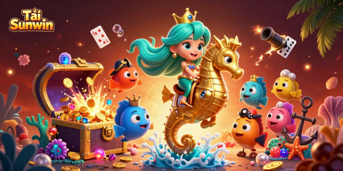 Tải Sunwin and ride the waves of excitement in this vibrant underwater casino adventure with engaging visuals